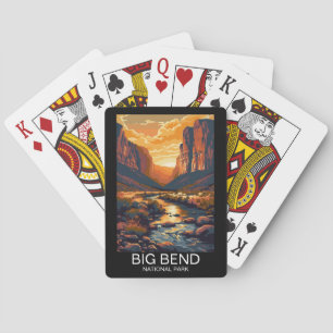 Big Bend National Park Texas Retro Travel Casinokort