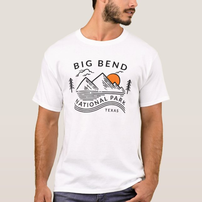 Big Bend National Park Texas T Shirt (Framsida)