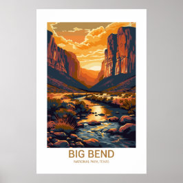 Big Bend National Park Texas USA National Parker Poster