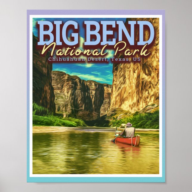 BIG BEND NATIONAL PARK - TEXAS USA POSTER (Framsidan)