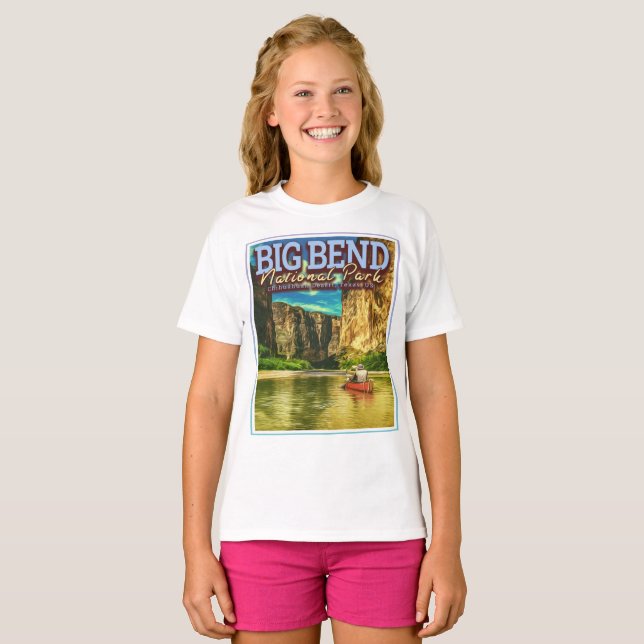 BIG BEND NATIONAL PARK - TEXAS USA T SHIRT (Hel framsida)