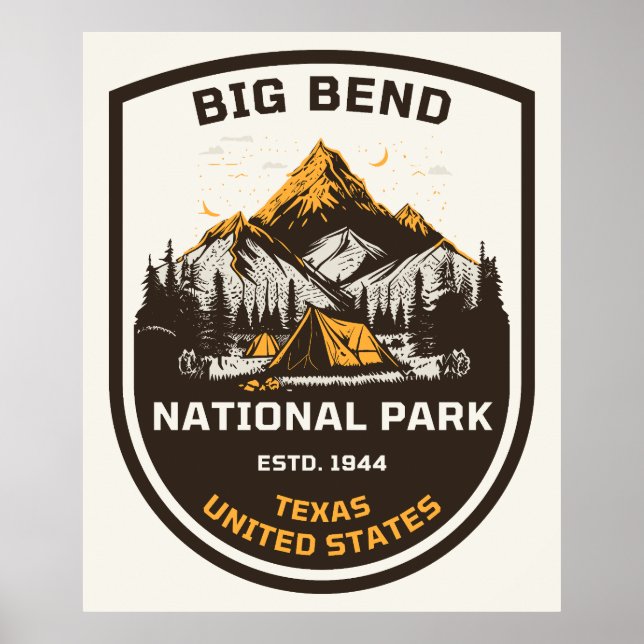 Big Bend National Park Utomhus och Natur Poster (Framsidan)