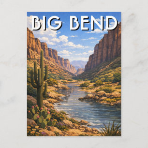 Big Bend nationalpark Resa Vykort
