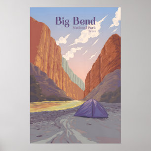 Big Bend nationalpark - Resaffisch Poster
