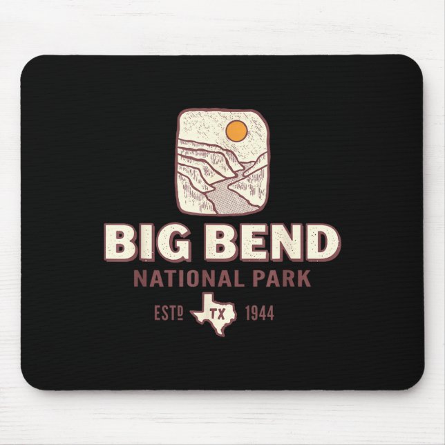 Big bend nationalpark texas resa retro musmatta (Framsidan)