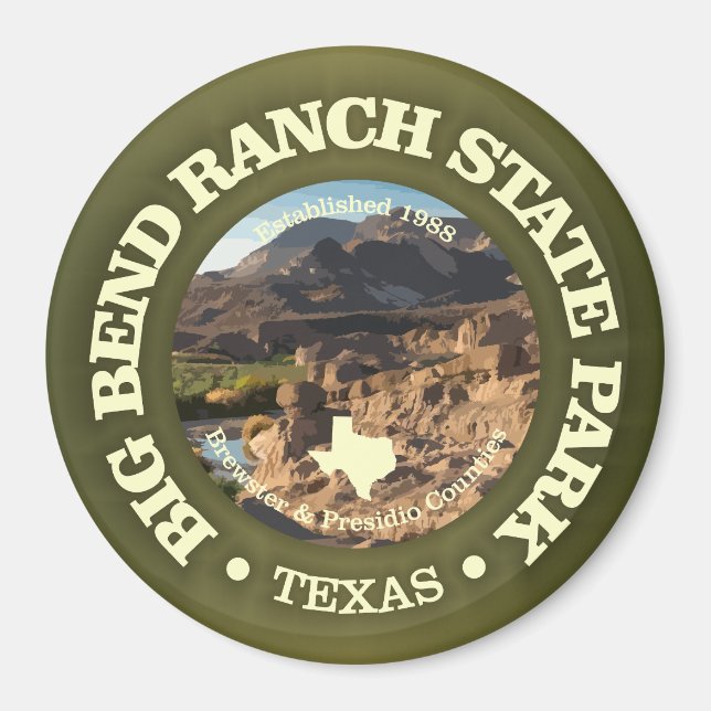 Big Bend Ranch SP Magnet (Framsidan)