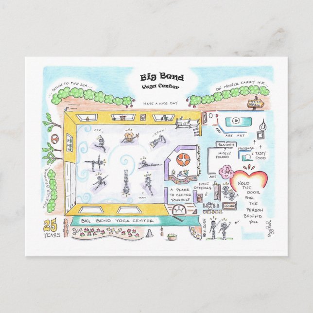 Big Bend SMALL-vykort av Jzikah Vykort (Framsida)