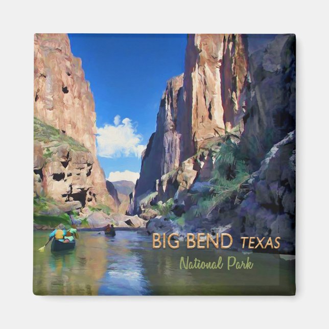Big Bend Texas nationalpark Mariscal Canyon Magnet (Framsidan)