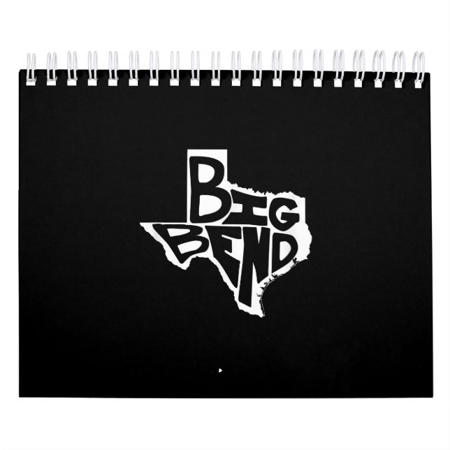Big Bend Väster Texas Hiking Retro Vintage Kalender (Omslag)
