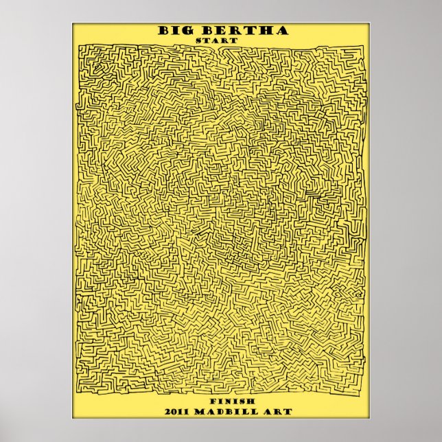 Big Bertha Maze Poster (Framsidan)