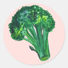 Big Bevacker Broccoli Rosa Runt Klistermärke