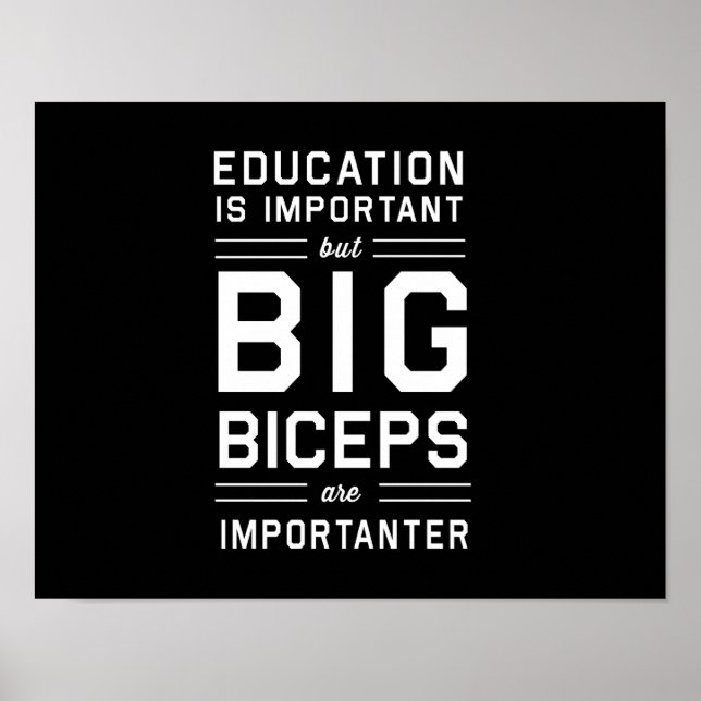 Big Biceps är viktiga Poster (Framsidan)