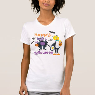 Big Bird and Count Happy halloween T Shirt