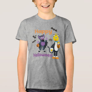 Big Bird and Count Happy halloween T Shirt