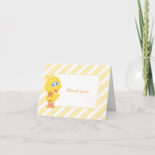 Big Bird Baby Shower Tacks Kort (Framsida)