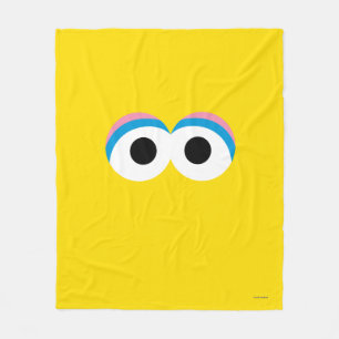 Big Bird Big Ansikte Fleecefilt