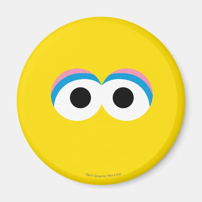 Big Bird Big Ansikte Magnet (Framsidan)