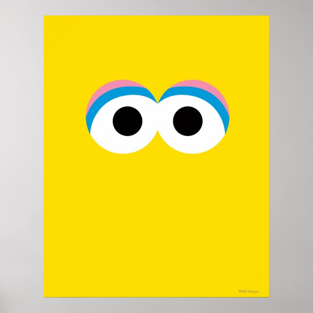 Big Bird Big Ansikte Poster (Framsidan)
