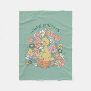 Big Bird   Blommigt för att öka skindheten grafik Fleecefilt