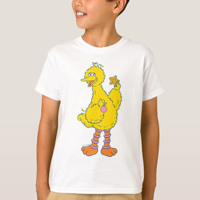Big Bird Holding jul Ornaments T Shirt (Framsida)
