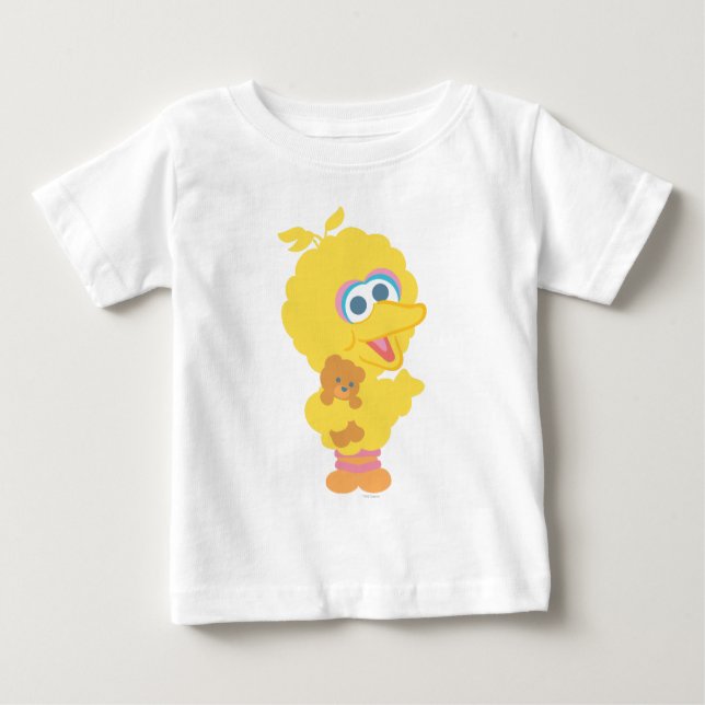Big Bird Holding Nalle T-shirt (Framsida)