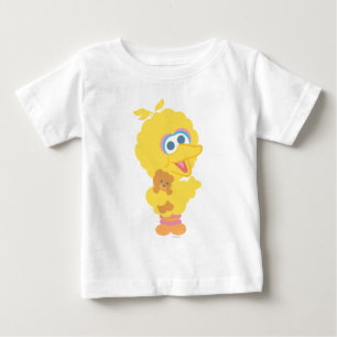 Big Bird Holding Nalle Tröja