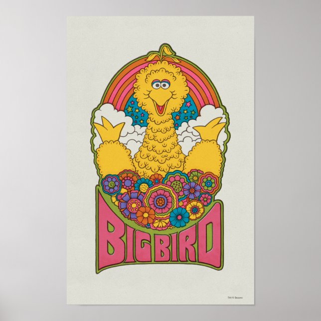 Big Bird | Psykedelisk Poster (Framsidan)