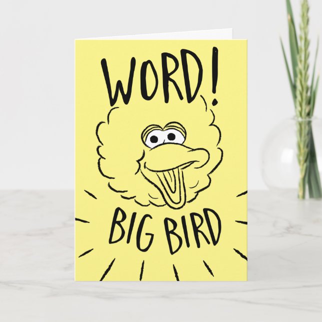 Big Bird Skate Logo - Word! Big Bird Kort (Framsida)