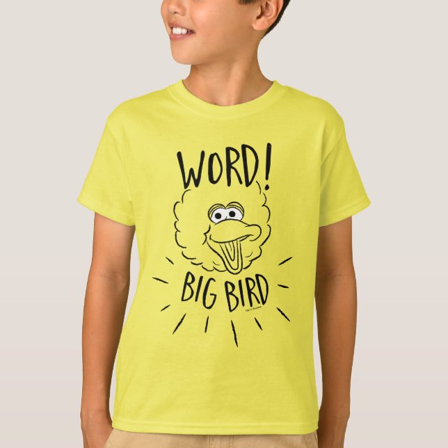 Big Bird Skate Logotyp - Ord! Big Bird T Shirt (Framsida)