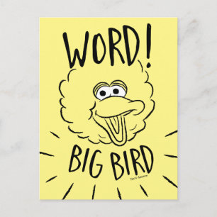 Big Bird Skate Logotyp - Ord! Big Bird Vykort