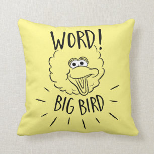 Big Bird Skate-logotyp - Word! Big Bird Kudde