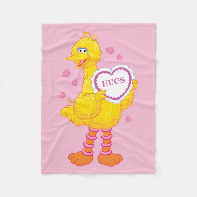 Big Bird Valentine Fleecefilt (Framsidan)