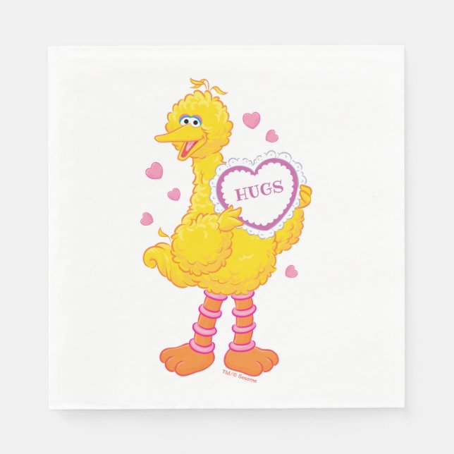 Big Bird Valentine Pappersservett (Framsidan)