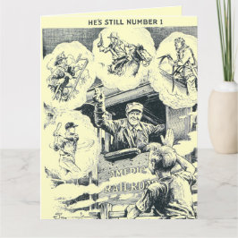 Big Birday Card för den amerikanska järnvägen Tåg Kort