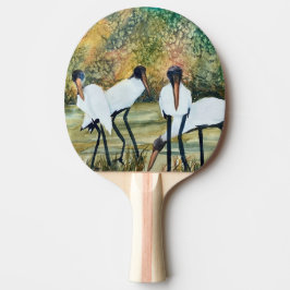 Big Birds Stork Art White Woodstorks Pingisracket