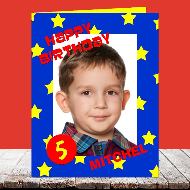 Big Birthday-kort med stor foto-Anpassningsbar oav Kort (Skapare uppladdad)