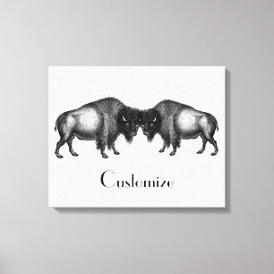 Big Bison Buffalo Thunder_Cove Canvastryck