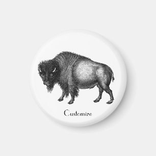 Big Bison Buffalo Thunder_Cove Magnet