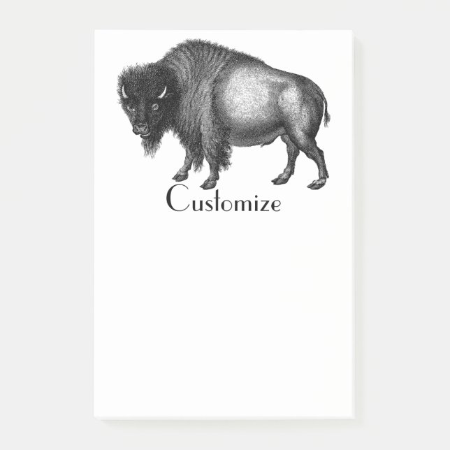 Big Bison Buffalo Thunder_Cove Post-it Block (Framsida)