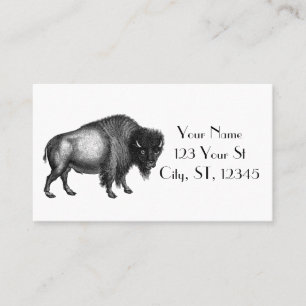 Big Bison Buffalo Thunder_Cove Visitkort