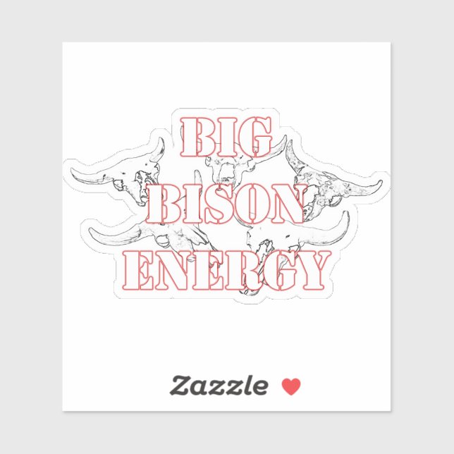 Big Bison Energy Klistermärken (Ark)