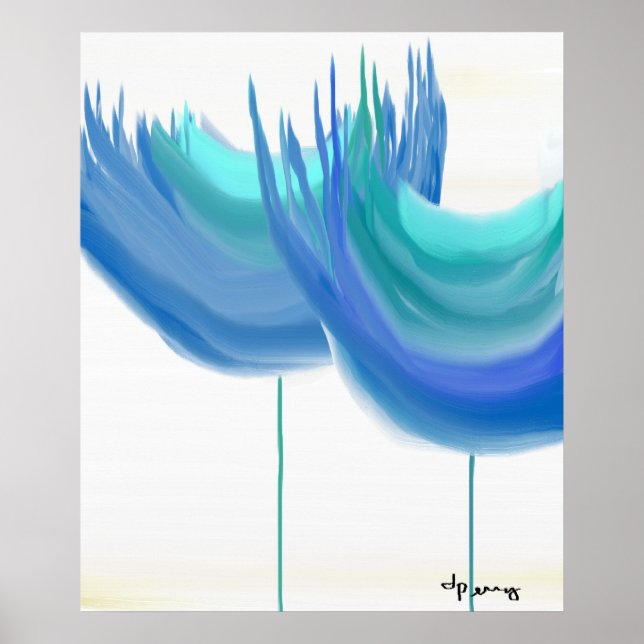 ’BIG BLÅA BLOMMOR’ POSTER (Framsidan)