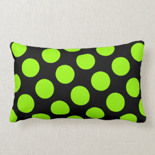 Big Black and Grönt Polka Dot American MoJo Pillow Lumbarkudde