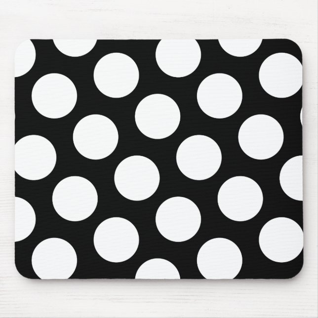 Big Black and White Polka dots Musmatta (Framsidan)