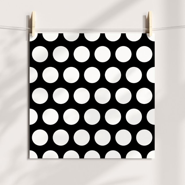 Big Black and White Polka dots Poster (Big Black and White Polka Dots Poster)