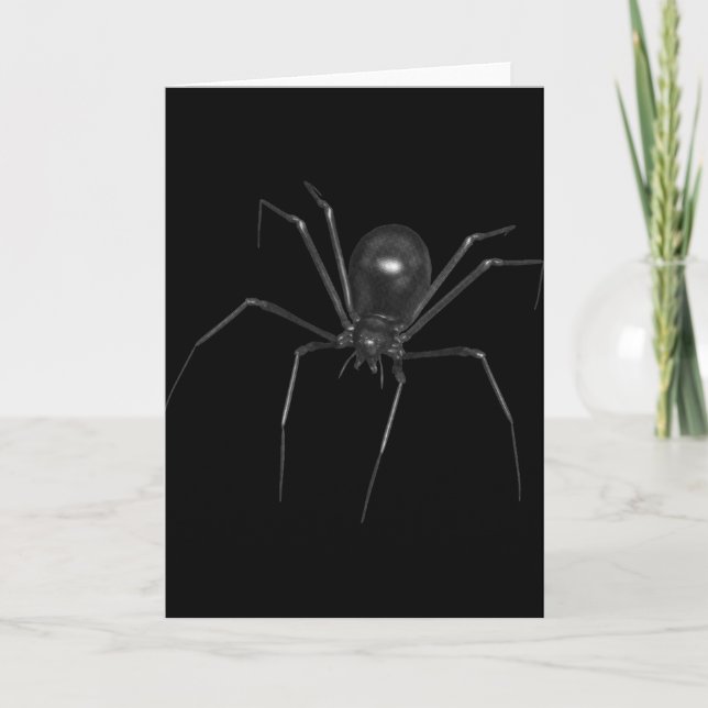 Big Black Creepy 3D Spider Kort (Framsida)