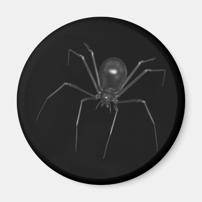 Big Black Creepy 3D Spider Magnet (Framsidan)