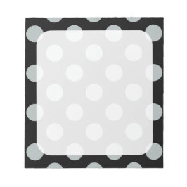 Big Black och Grått Dots Anteckningsblock