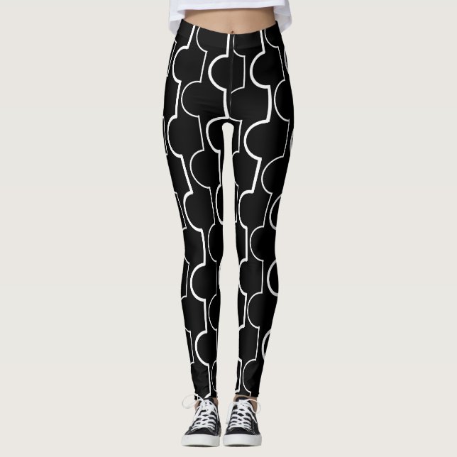 Big Black Scallops Leggings (Framsida)