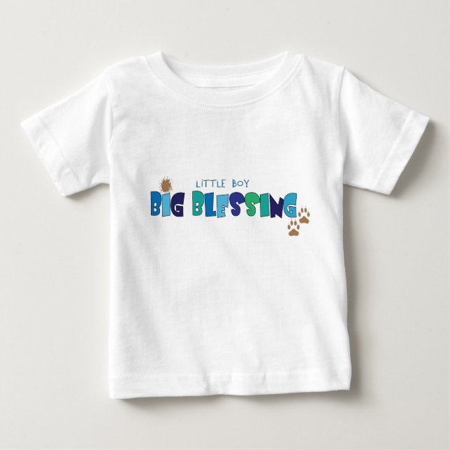Big Blating Christian baby t-shirt (Framsida)